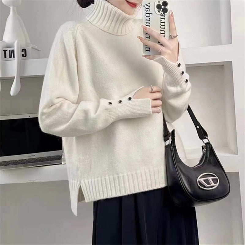 double neck long sleeves Winter Pullover For Women eprolo