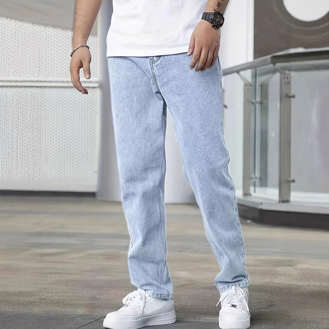 Men'sCasual Slim Fit Straught leg Summer Jeans