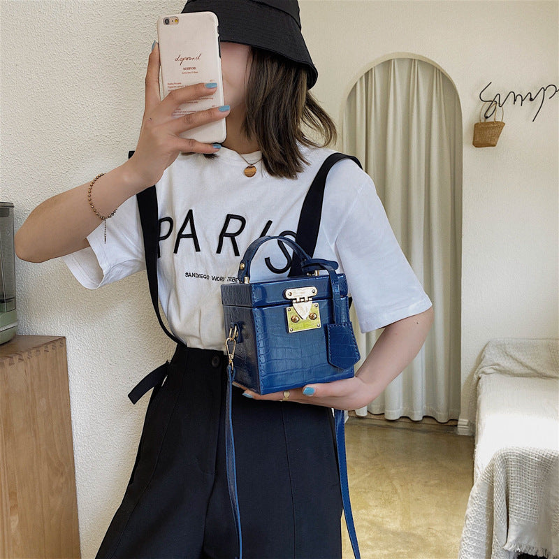 womens box Personality All-match Shoulder Bag