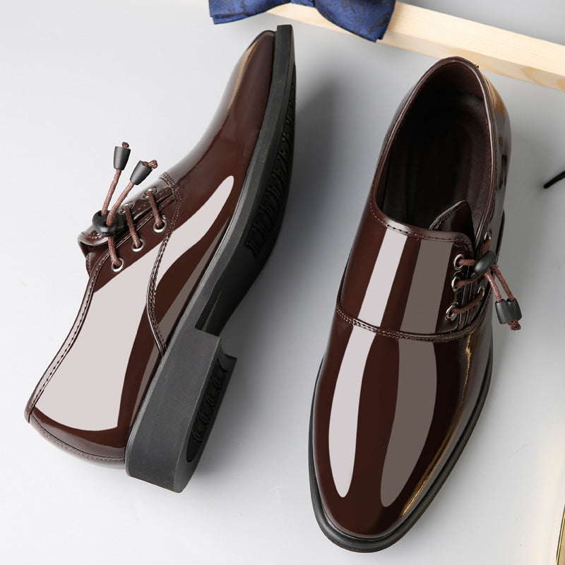 Lace-Up Leather Shoes Men Business Casual Shoes