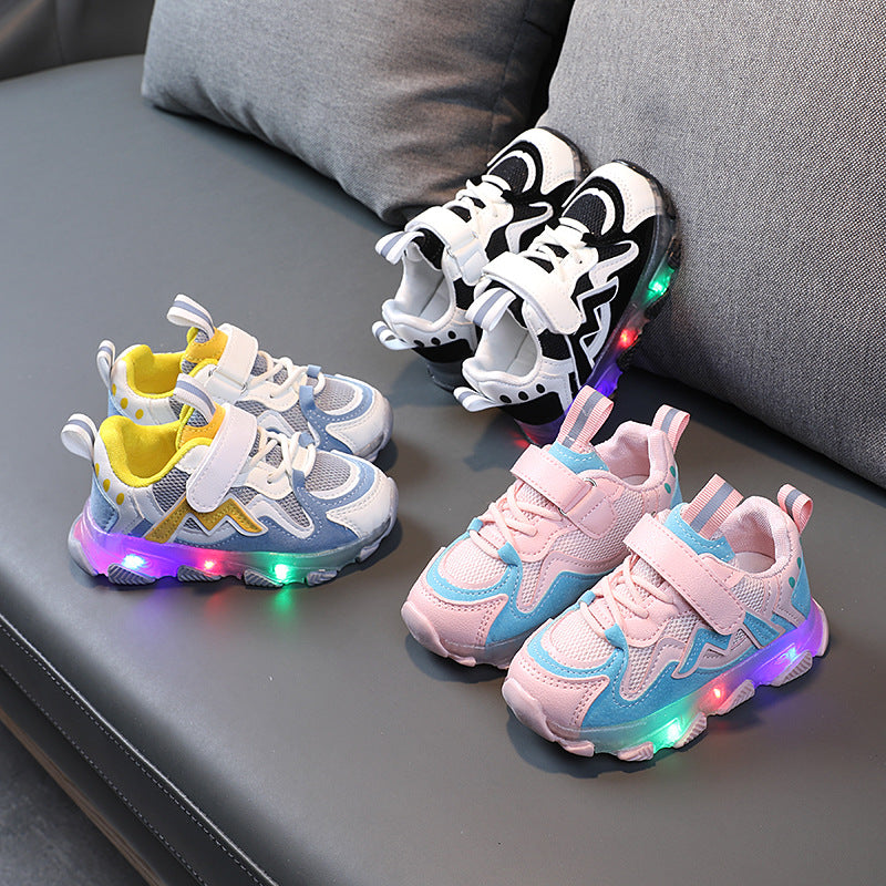 Kids Breathable Lightup Sneakers toodlers sports shoes Season Prestige