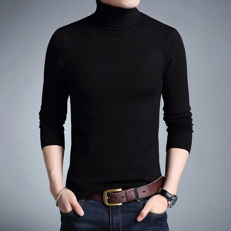 Fashion Slim High Neck Men's Sweater Bottoming Shirt