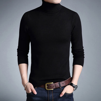 Fashion Slim High Neck Men's Sweater Bottoming Shirt