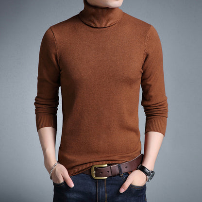 Fashion Slim High Neck Men's Sweater Bottoming Shirt