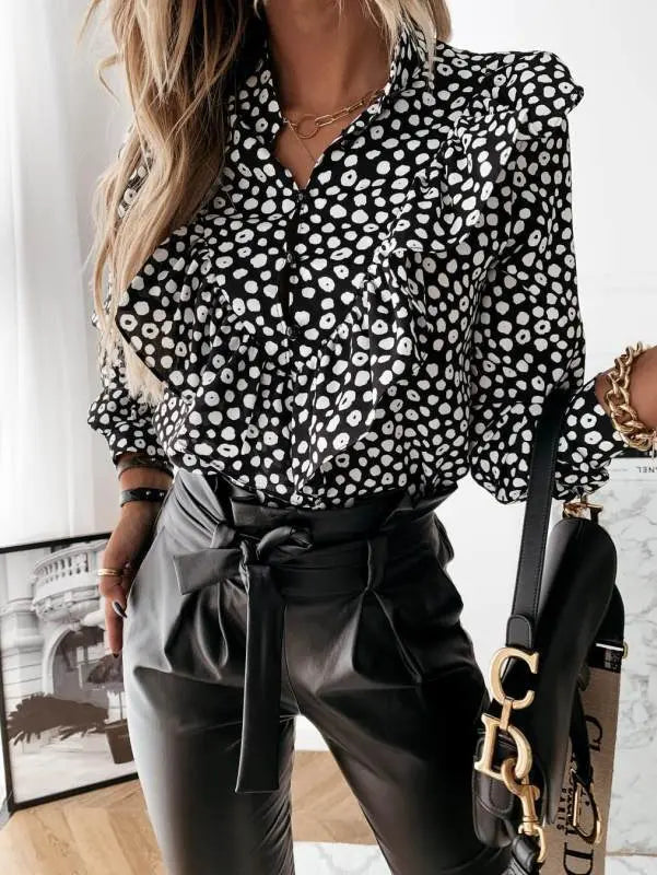 Women Blouses Long Sleeve Shirt Casual Tops - Season Prestige