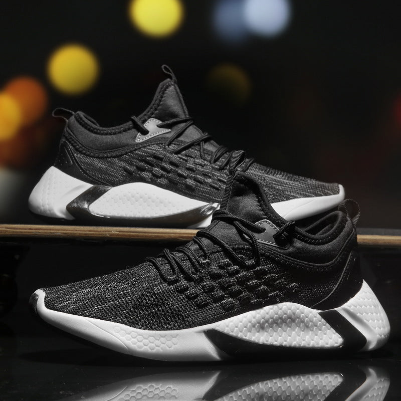 Flying Woven Breathable Men's Casual Sports Shoes Season Prestige