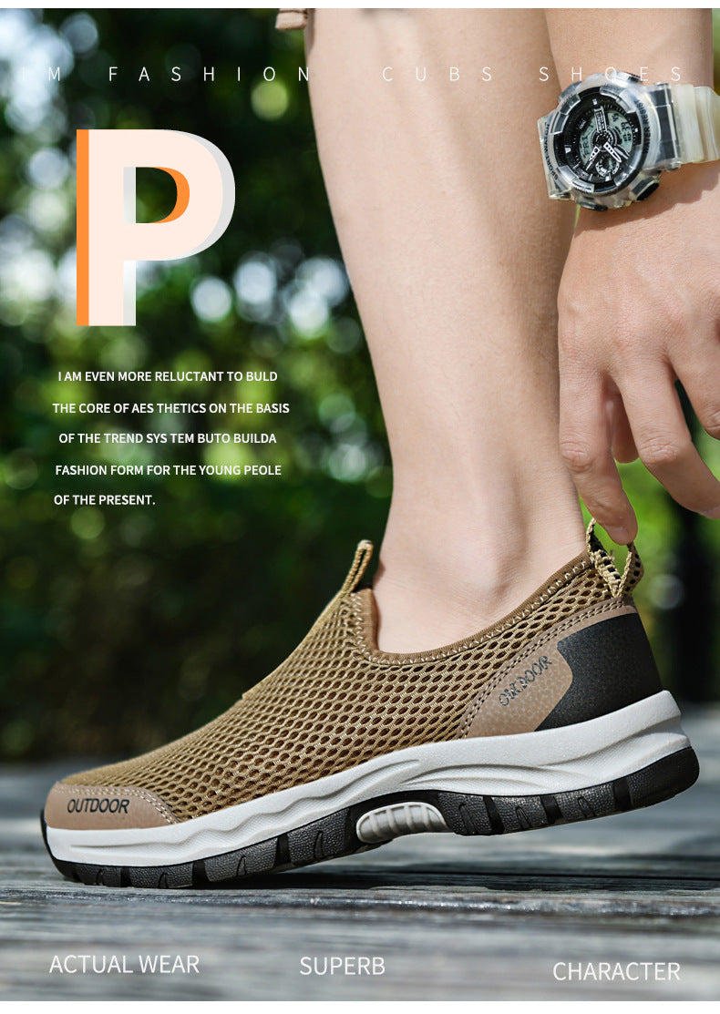 Breathable  Slip-on Sports  Shoes For Men Season Prestige
