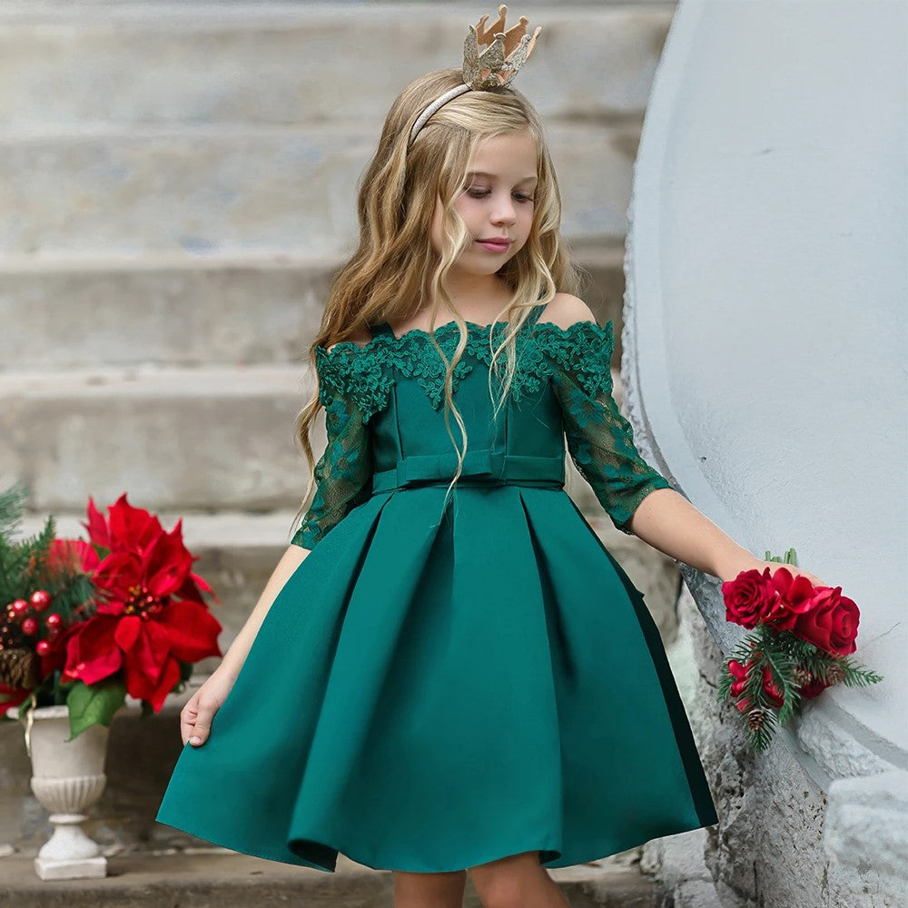 Princess Chic Dress -Kids Girls Dress -Toddler Clothes Children season prestige