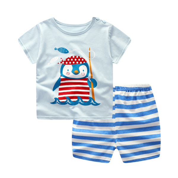 Baby Boy Summer Clothes T-shirt Baby Girl Casual Clothing Sets Season Prestige