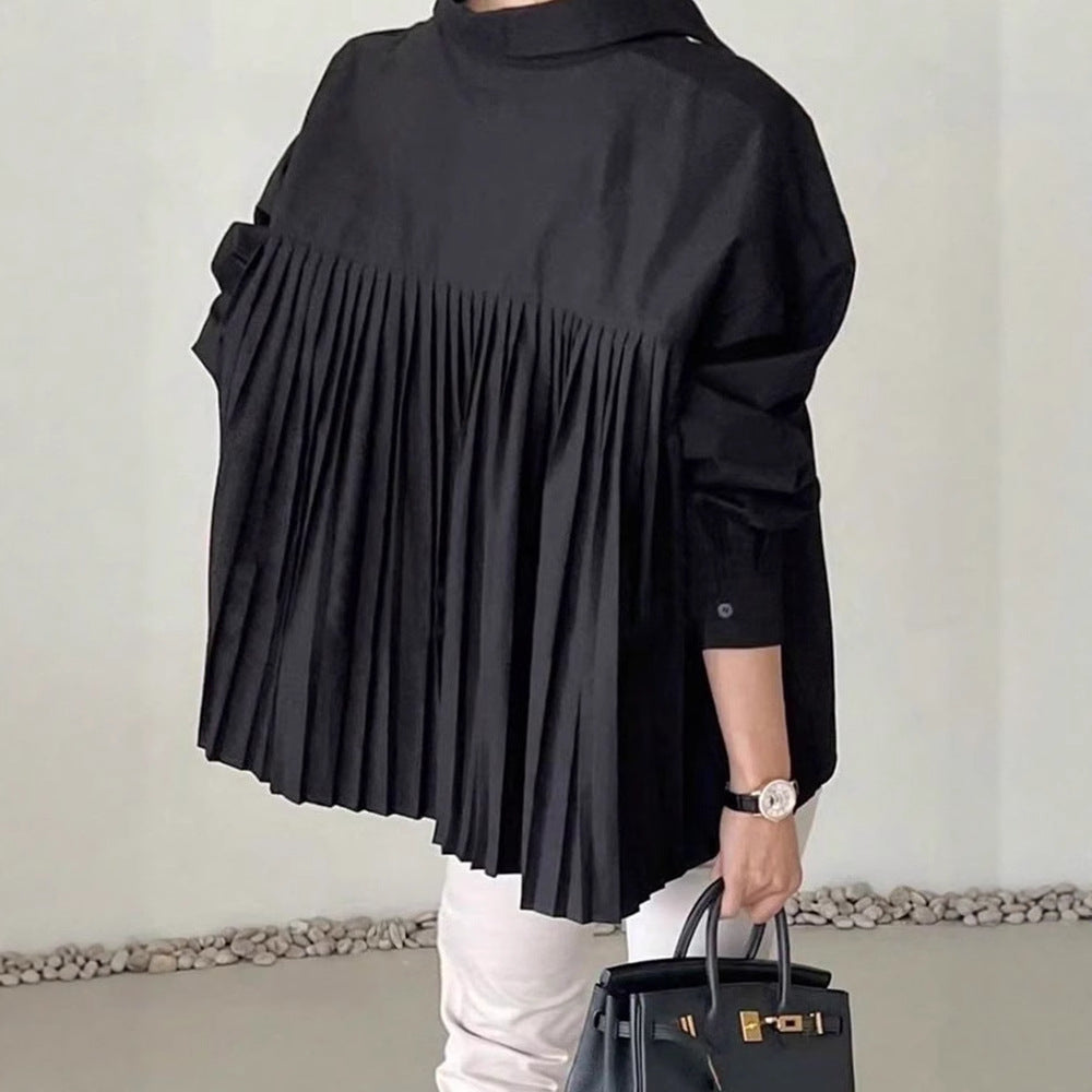 Prestige Niche Pleated Raglan Blouse