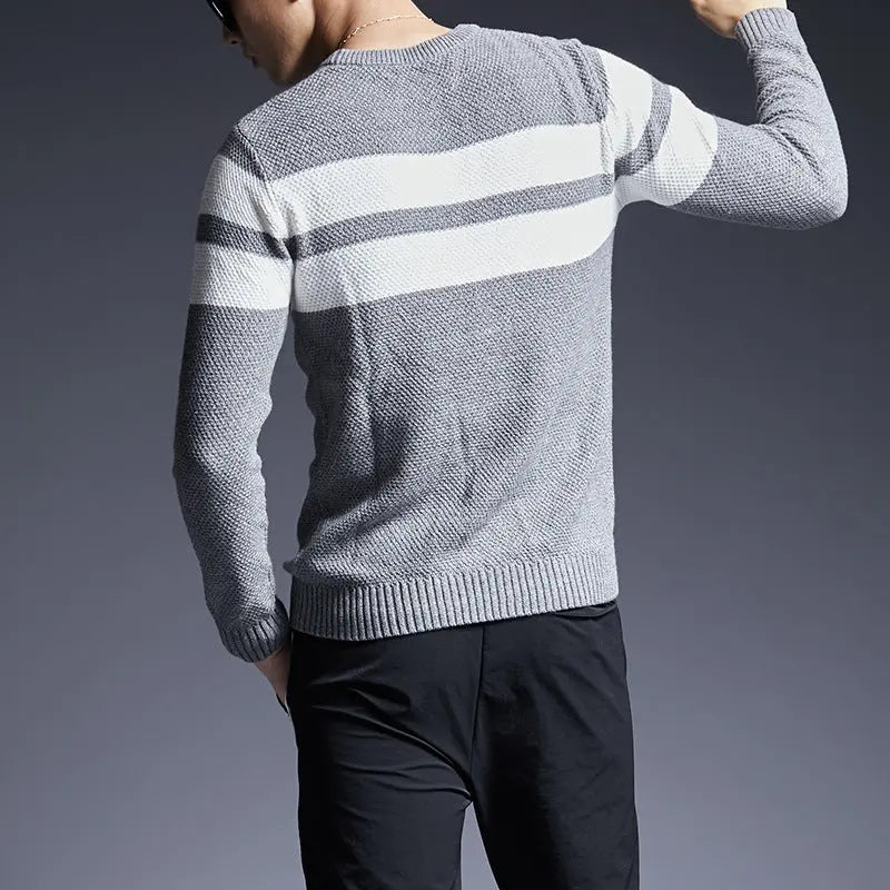 Match all Men's Striped Sweater - Season Prestige