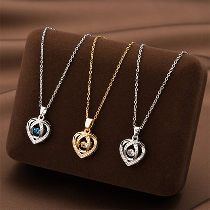 Heart-shaped Necklace For Valentine's Day Gift