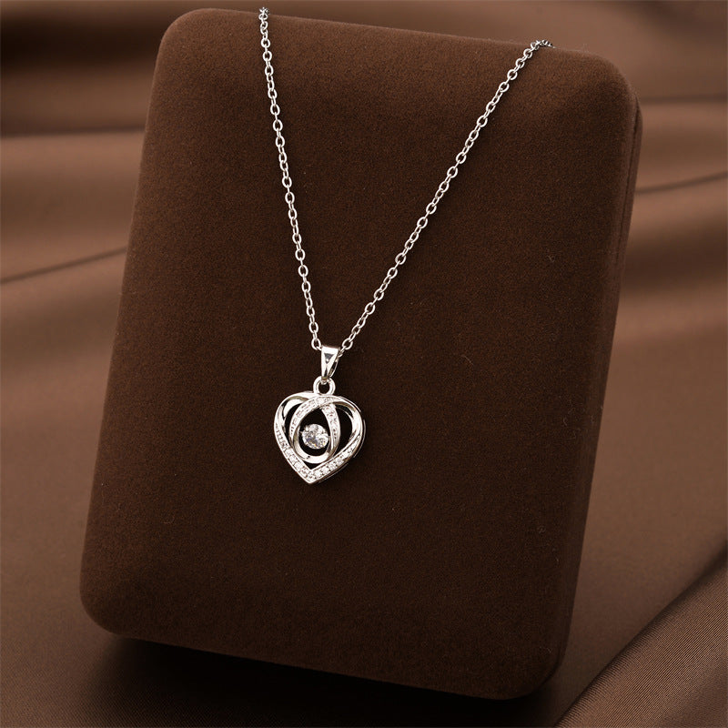 Heart-shaped Necklace For Valentine's Day Gift