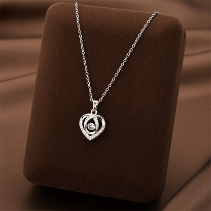 Heart-shaped Necklace For Valentine's Day Gift