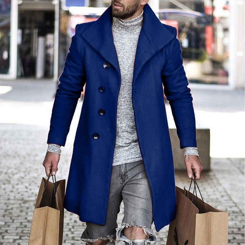 Mens Plaid Coat New Foreign Trade Wish Coat male commuter jacket