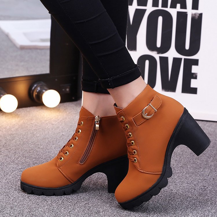 Women Cross strappy booties Martin boots Women Season Prestige