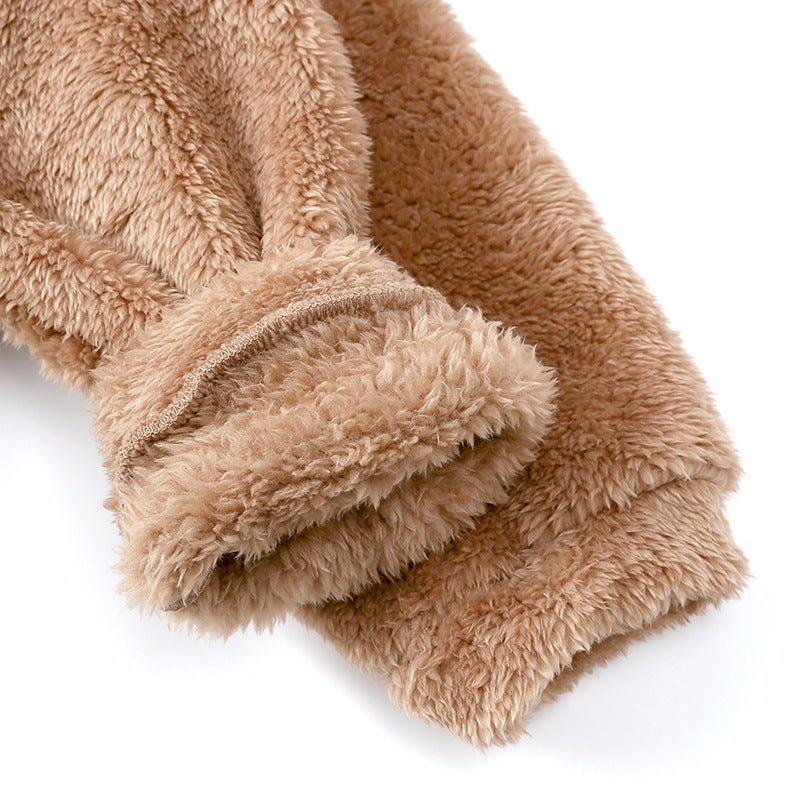 Children's Winter Boys And Girls Lamb Velvet Thick Coat Hooded Sweater season prestige