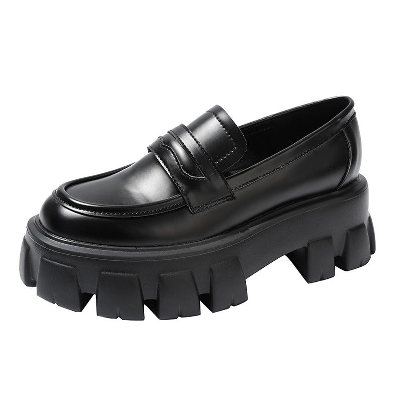 slip-on loafers fashion small leather shoes women Season Prestige