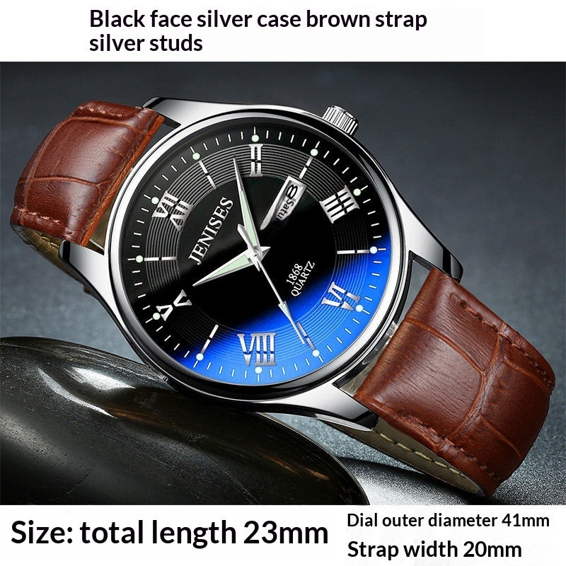Men's Ultra-Thin Quartz Sports Watch | Luminous Waterproof Student Timepiec