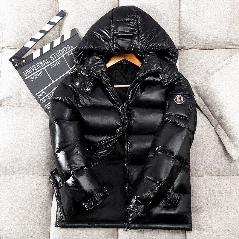 Men's Hooded Casual Down Jacket Thick And Warm Winter Clothing Coats Season Prestige