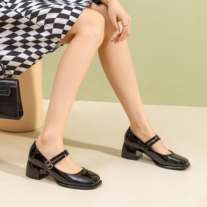 French-style High-heel Mary Jane Shoes For SpringSummer