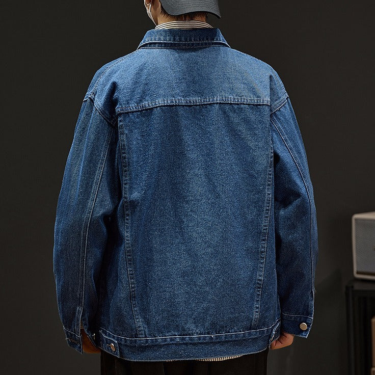 Seasonprestige Mens Warm Denim Jacket Coat