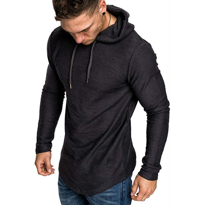 Men Hoodie Sweatshirt Casual Long Sleeve Slim Tops Gym T-shirt Season Prestige