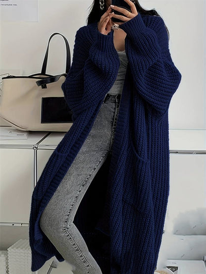Free Style Loose Thick Knitted Coat For Women