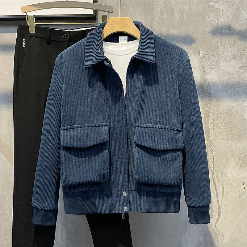 Mens Warm Corduroy Jacket Women's winter coat