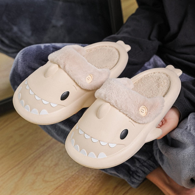 Funny Shark Furry Slides Season Prestige