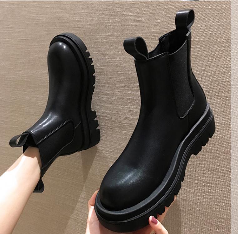 Thick-soled short boots all-match winter Season Prestige