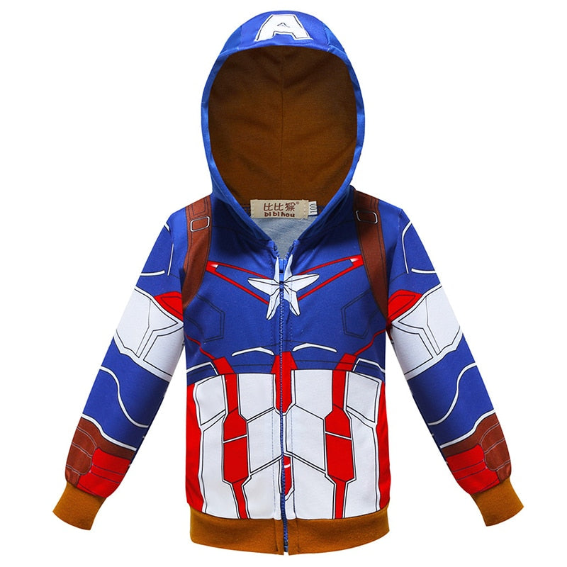 Boys Hoodies Spiderman Sweatshirt Kids Sportswear Tracksuit Season Prestige