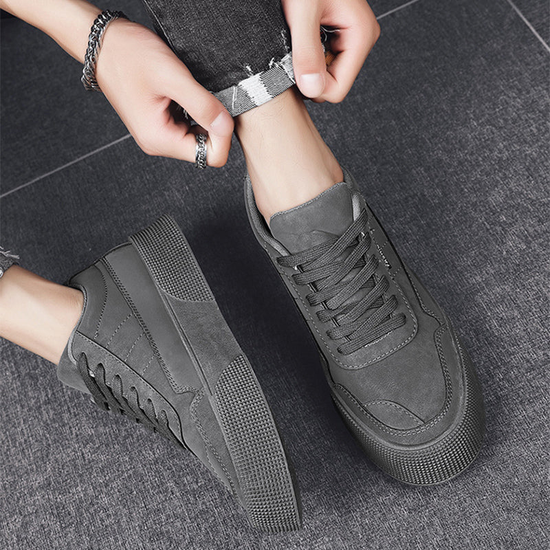 Mens Breathable Thick-soled Lace-up Sneakers Season Prestige