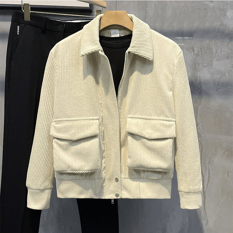 Mens Warm Corduroy Jacket Women's winter coat