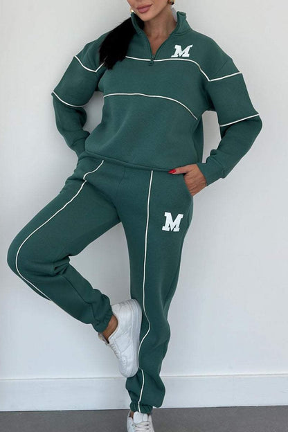 Seasonprestige Hoodless Pullover Sweatsuit Sets With Pockets Women