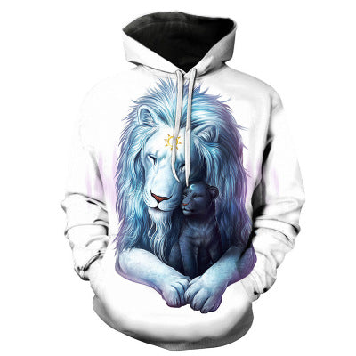 Wolf Printed Hoodies Men  Sweatshirt season prestige