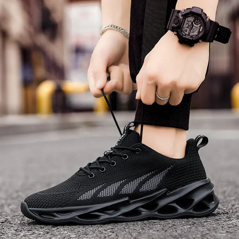 Mens Fashion Breathable Mesh Running Sports Shoes - Season Prestige