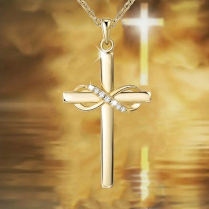 Cross Necklace With infinity sign For Women