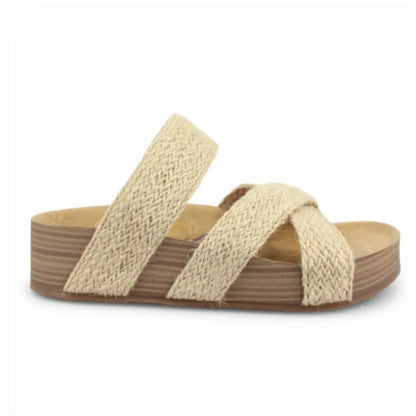 Fashion Casual Woven Solid Color Sandals