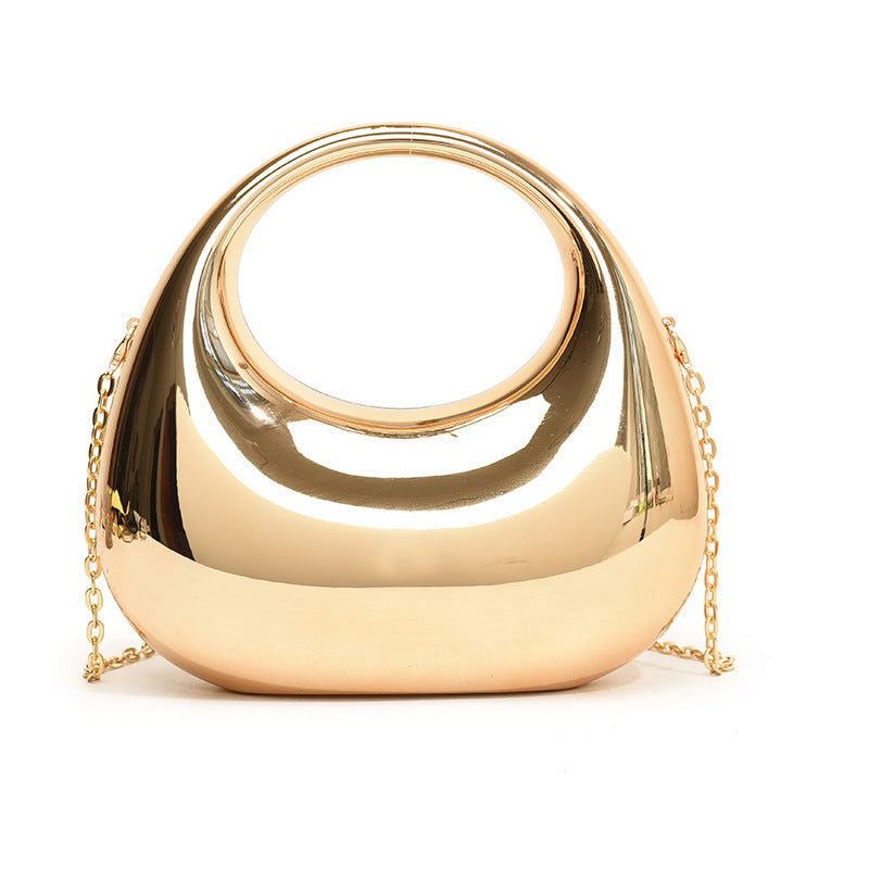 Gold Handbag Chain Shoulder Oblique bag