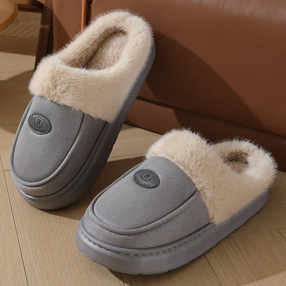 Seasonprestige Winter Plush Home Slippers For Men