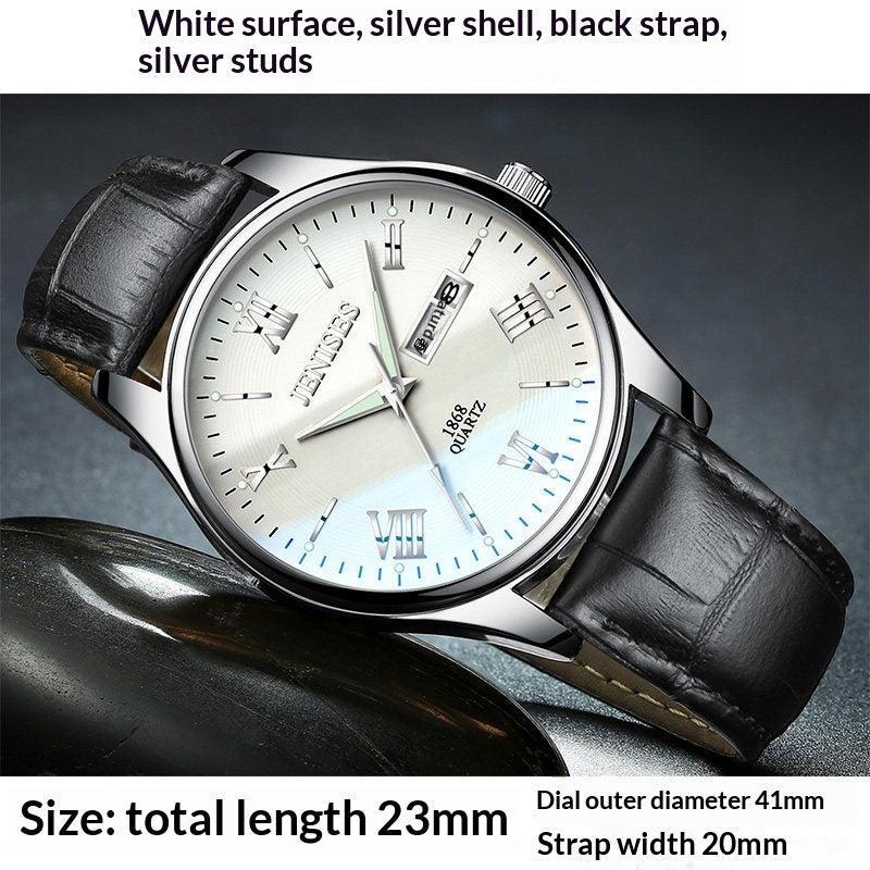 Men's Ultra-Thin Quartz Sports Watch | Luminous Waterproof Student Timepiec