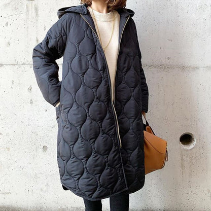 Women's Asymmetric Diamond Check Cotton Jacket