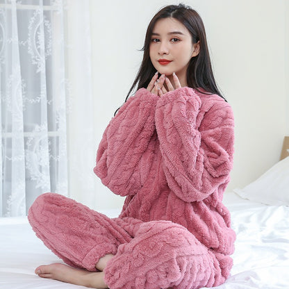 Women's Coral velvet pajamas season prestige