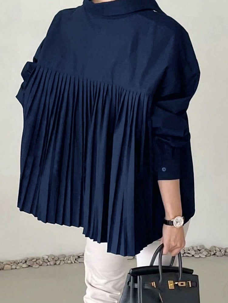 Prestige Niche Pleated Raglan Blouse