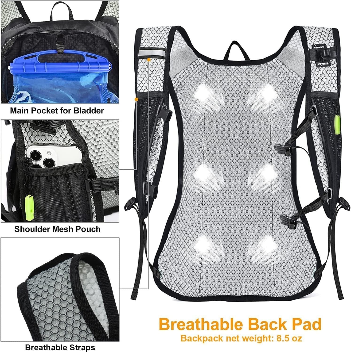 Unisex Hiking Bag Cycling Water Bag Backpack eprolo