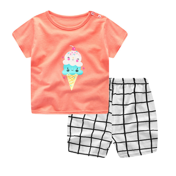 Baby Boy Summer Clothes T-shirt Baby Girl Casual Clothing Sets Season Prestige