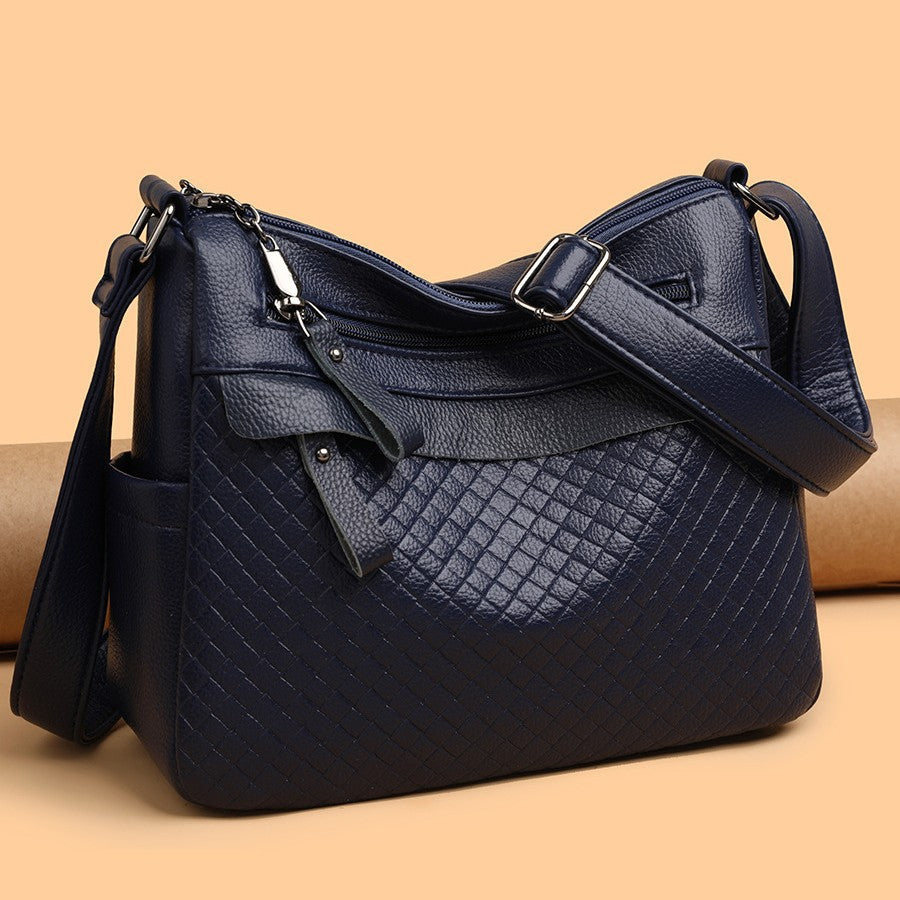 Multi-Layer Soft Leather Crossbody Bag | Season Prestige