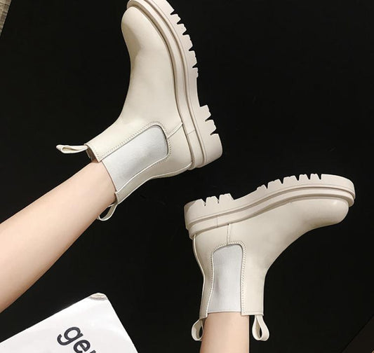 Thick-soled short boots all-match winter Season Prestige