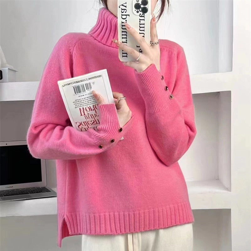 double neck long sleeves Winter Pullover For Women eprolo